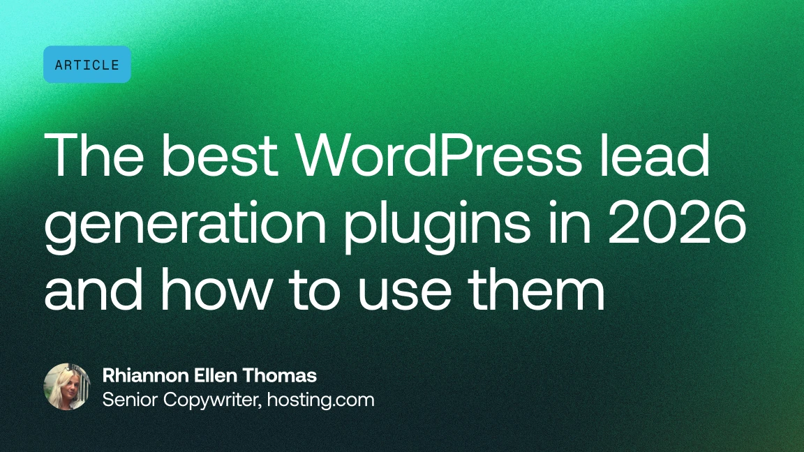 The best WordPress lead generation plugins in 2026 and how to use them